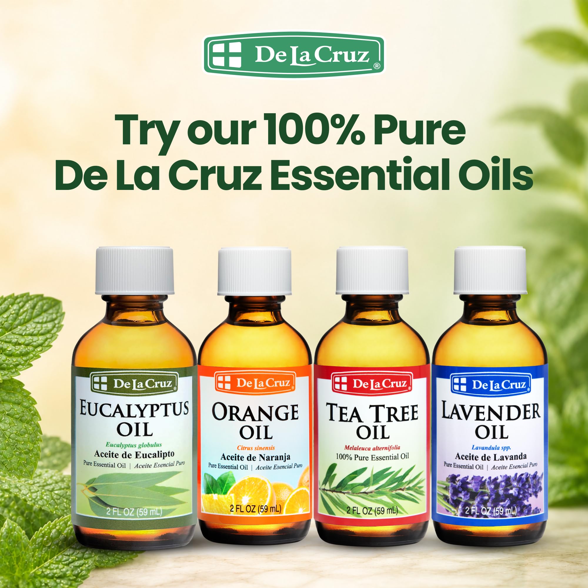 Amazon.com: De La Cruz Pure Peppermint Essential Oil for