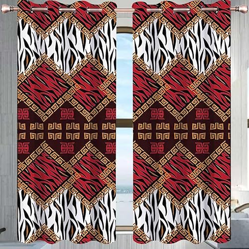 Miniatura 10 de ZYMECH Colección de decoración de apartamentos, cortinas modernas con ojales, decoración superior, cortinas opacas de 55 pulgadas de ancho por 55