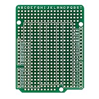 Vista 4 de Placa de prototipo, placa de prototipo de PCB, protoboard de doble cara perforada de 0.100 in de paso de soldadura de circuito de placa de pan Perma
