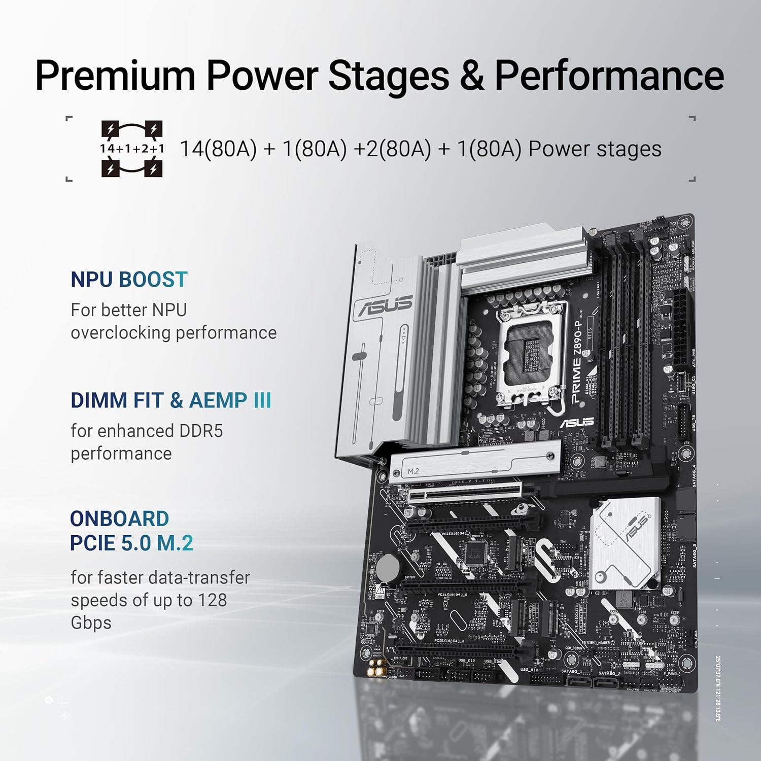 Prime Z890-P - Scheda madre Gaming Intel ATX (DDR5 - Scheda madre - Immagine 3