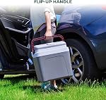 Koolatron Portable Cooler - Electric Lunch Cooler for Car, Camping, Travel, 12 V Insulated Hard Sided Refrigerator for Vehicle, Boat, Truck, No Ice Cooling, Cools Drinks, 26 qt Made in Canada