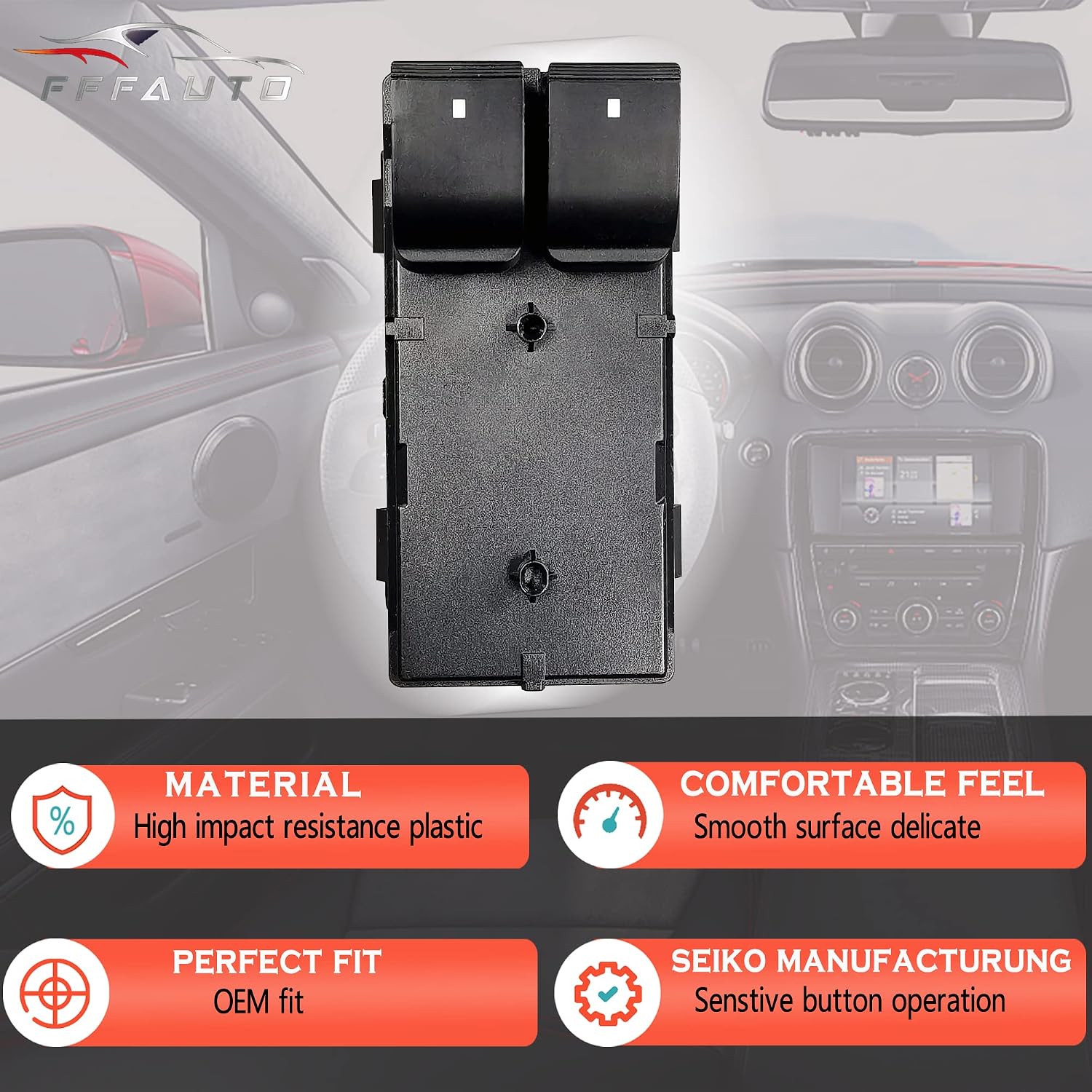Master Driver Power Window Switch Compatible with Chevrolet 2007-2013 Silverado 1500 2500 3500 Regular Cab (2 Door)