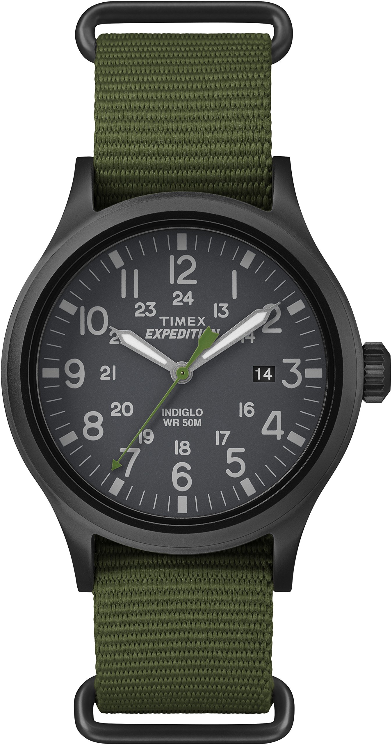 Timex Men's Expedition Scout 40mm Watch Green Slip-Thru