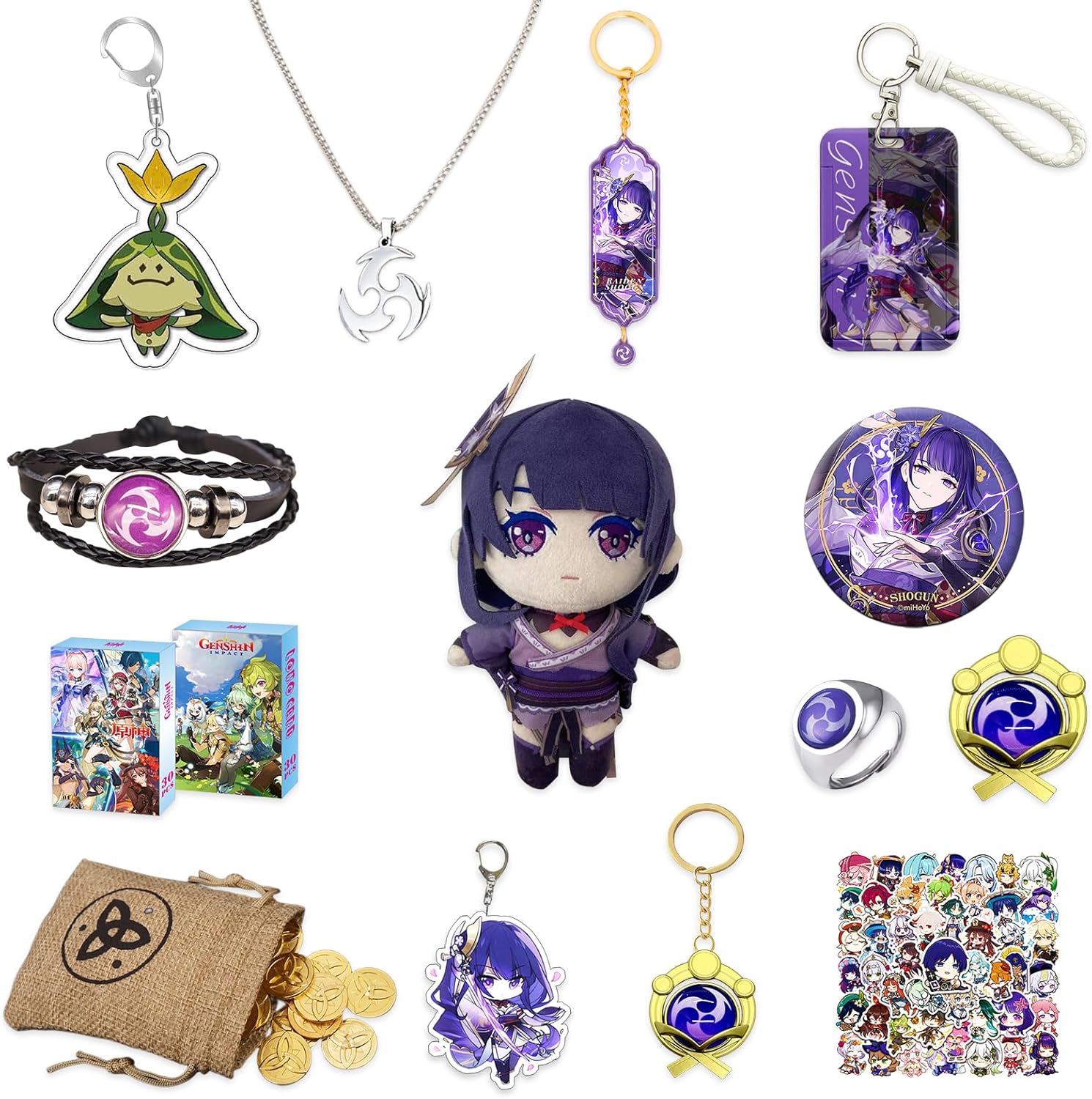 Nahida Anime Brooches for Kids Gift Set, Anime Pins for Cosplay, Anime Beelzebul, AnimeMerch Box, Plush Doll for Boys and Girls, Inazuma