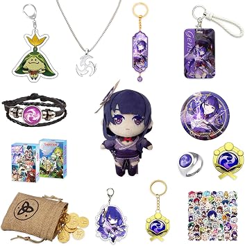 Nahida Anime Brooches for Kids Gift Set, Anime Pins for Cosplay, Anime Beelzebul, AnimeMerch Box, Plush Doll for Boys and Girls, Inazuma