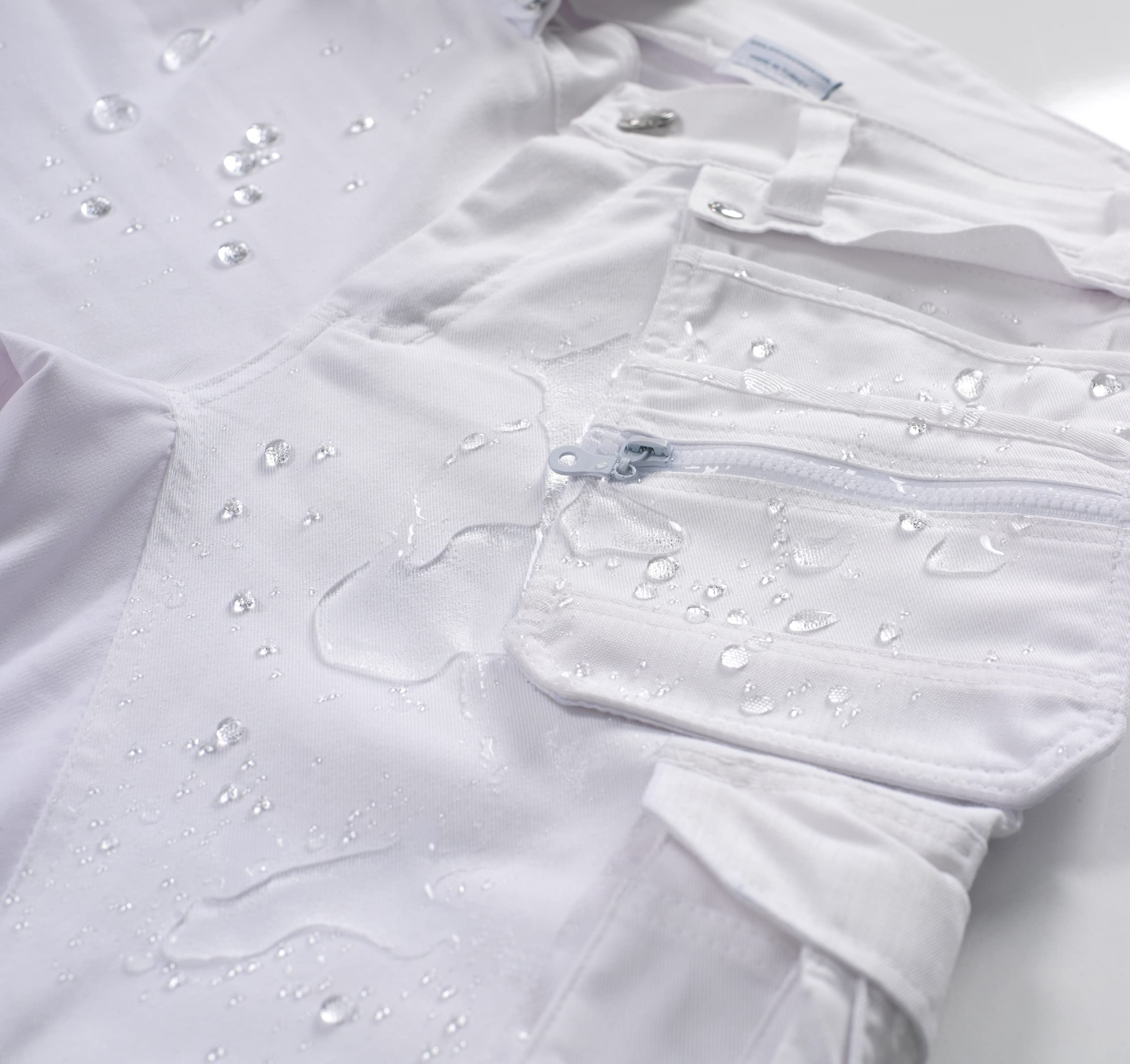 Bitco BTC16W Pantalones de Pintor elásticos Pantalones de Trabajo para Hombres - Bolsillos para Rodilleras repelentes al Agua y al Aceite Reforzados con Cordura®