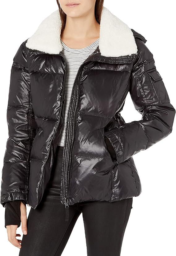 S13 Women's Chloe Down Puffer Down Coat, Jet, XS Amazon.co.uk Sports
