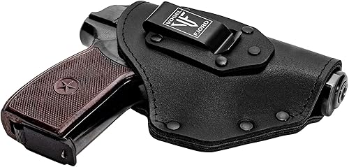 Miniatura 9 de Funda de cuero Buffalo para pistola OWB para Glock 42 Sig P365 Ruger LC9 LC9s Kahr CM9 MK9 P9 Springfield Hellcat y pistolas de tamaño similar