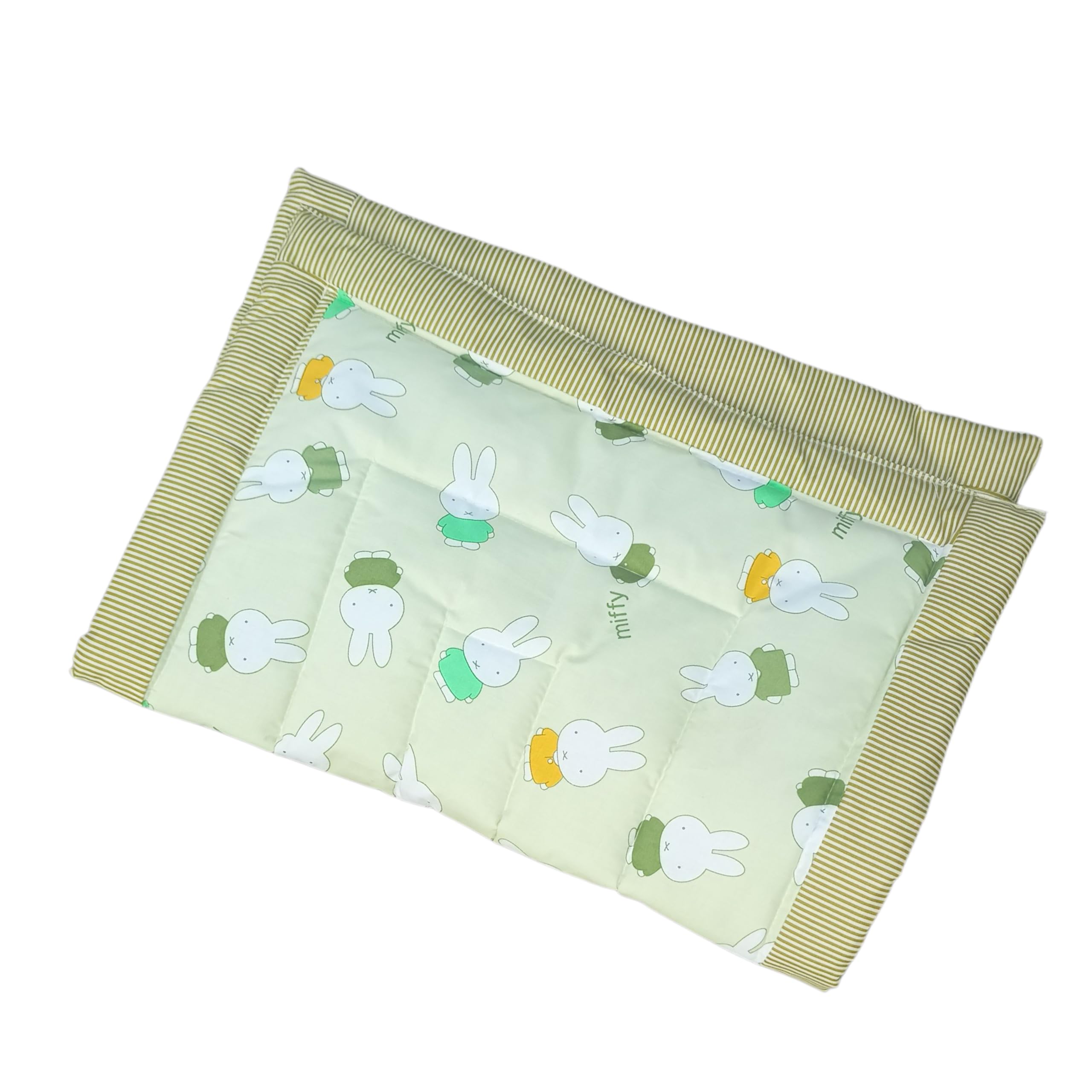 Fabrify Soft Cotton Newborn Baby Godadi, Baby Bed, Mattress, Rilka, Bedsheet Combo Set Soft Cotton godi, Godari, Baby Bed, Crib Sheet (Blue) (Green) 2