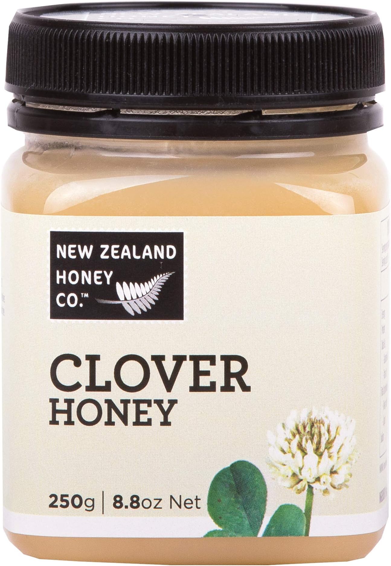 New Zealand Honey Co. Raw White Clover Honey, Creamed | 8.8oz / 250g