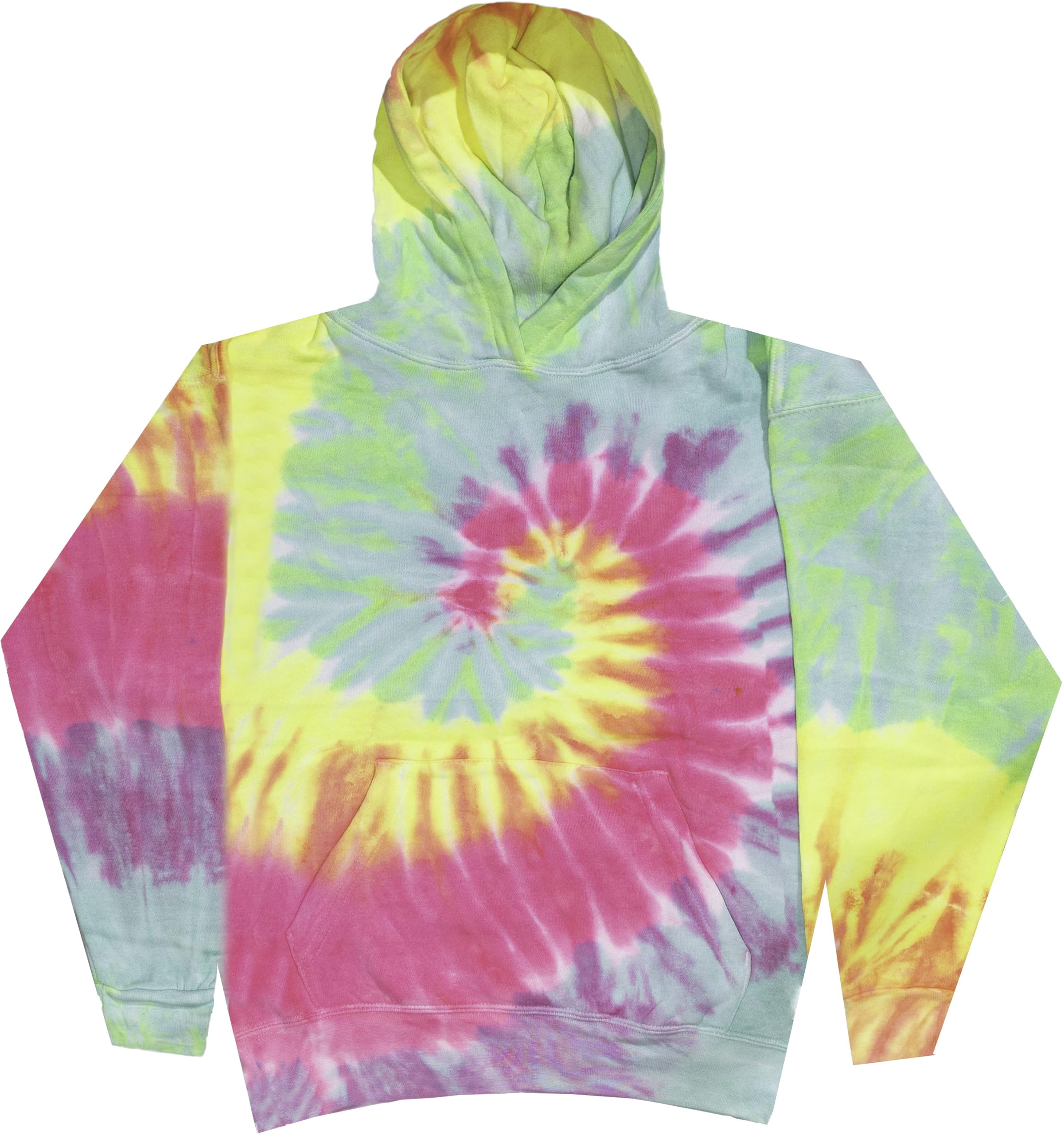Colortone Unisex Batik Pullover 'Rainbow' | Hoodie Batik S - 3XL mit verschiedenen Mustern | Flower Power Kleidung Damen Herren aus Baumwolle | Handgefärbtes Batik Design