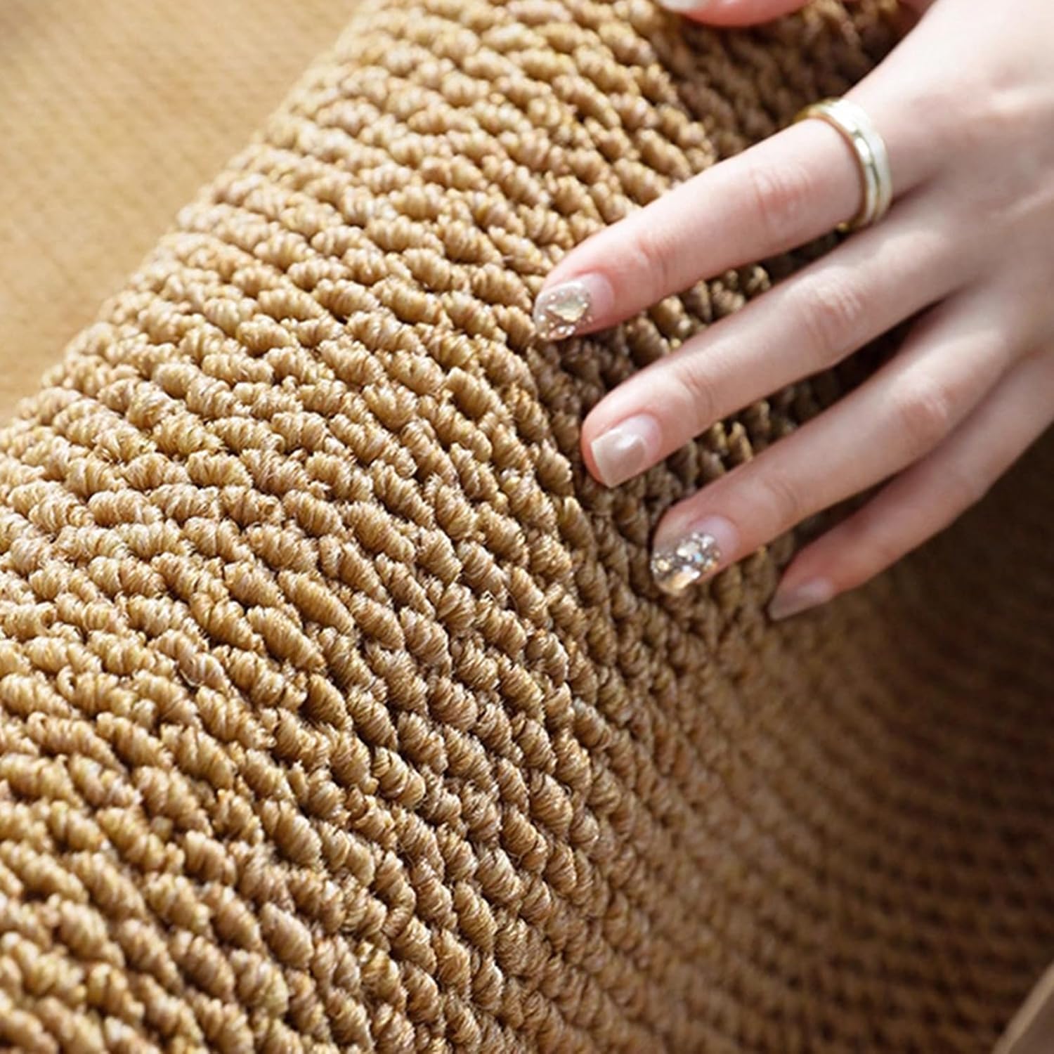 [ZS2L7] 爪とぎマット 合成繊維ラグ おしゃれ オールシーズン ペット床材 低反発 60*120cm 防滑 フローリング用 3