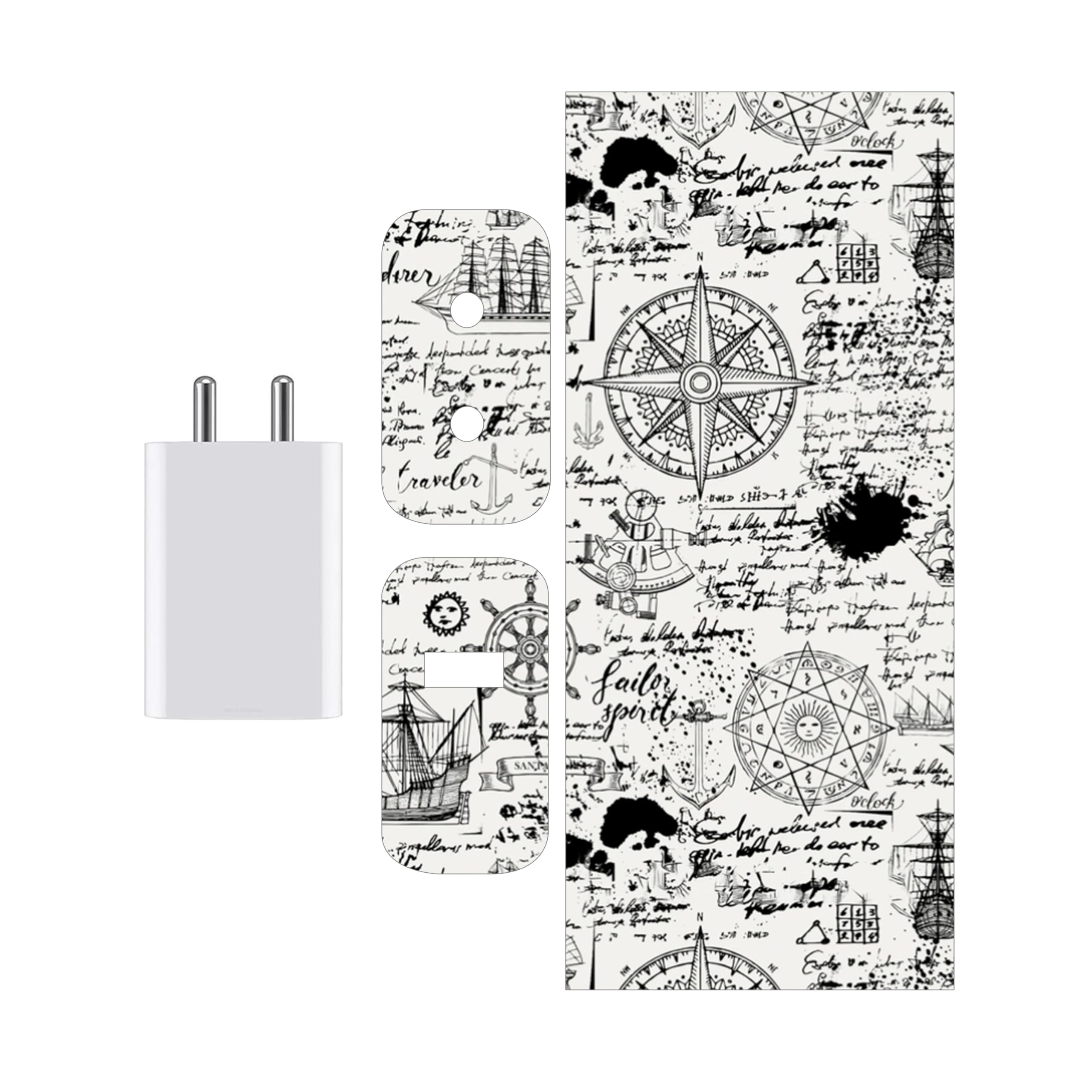 Compatible for VIVO Flash Charge (80W) Charger - Charger/Adapter Skin Wrap (Design-1) (48)-image-20