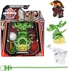 BAKUGAN Starter 3 Pack Special Attack Nillious Titanium Dragonoid Bruiser Custom Action Figure Collectible Cards Kids Toys for Boys and Girls