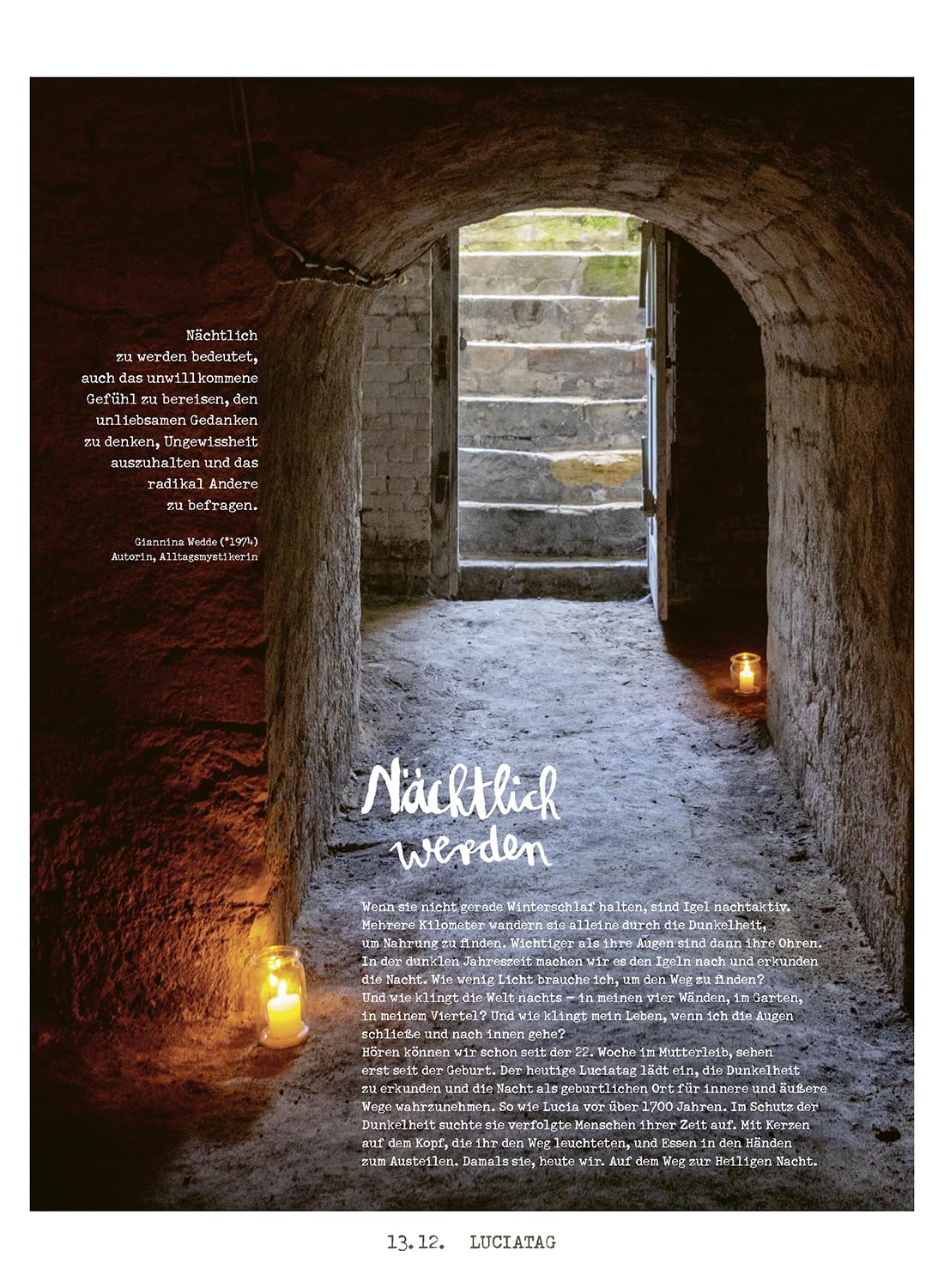 Lichtungen Advent 2025: Adventskalender mit kreativen Ideen, Rezepten, Handlettering, Upcycling-Tipps u.v.m., vom 29.11.2025 bis zum 6.1.2026