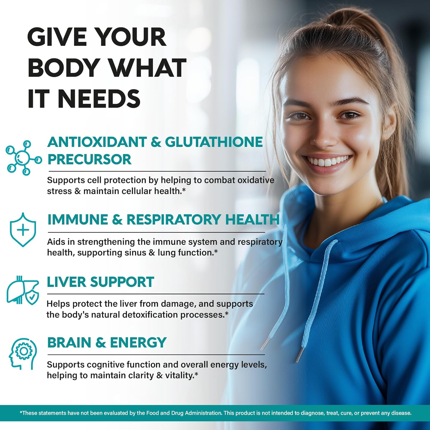 NAC Supplement | Selenium | B6 | B12 - Antioxidant, Immune Support - N Acetyl Cysteine 600 mg per Capsule, 1200 mg per Serving - Made in USA - Non-GMO, Gluten-Free, Vegan - 120 caps, 2 Month Supply - Image 3