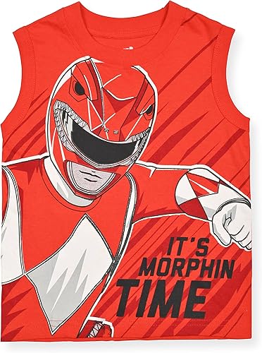 Miniatura 4 de Power Rangers - Paquete de 2 camisetas sin mangas para niños pequeños