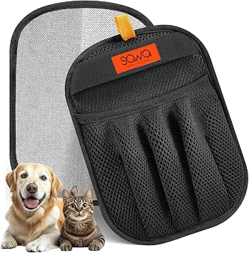SAWA Pet Hair Removal Glove for Cats & Dogs, Upgraded Five-Finger Electrostatic Pet Hair Gloves, Reusable Magic Brush Pet Hair Remover Tool for Clothing, Couch, Carpet, Car Seat - Best Deal Finder