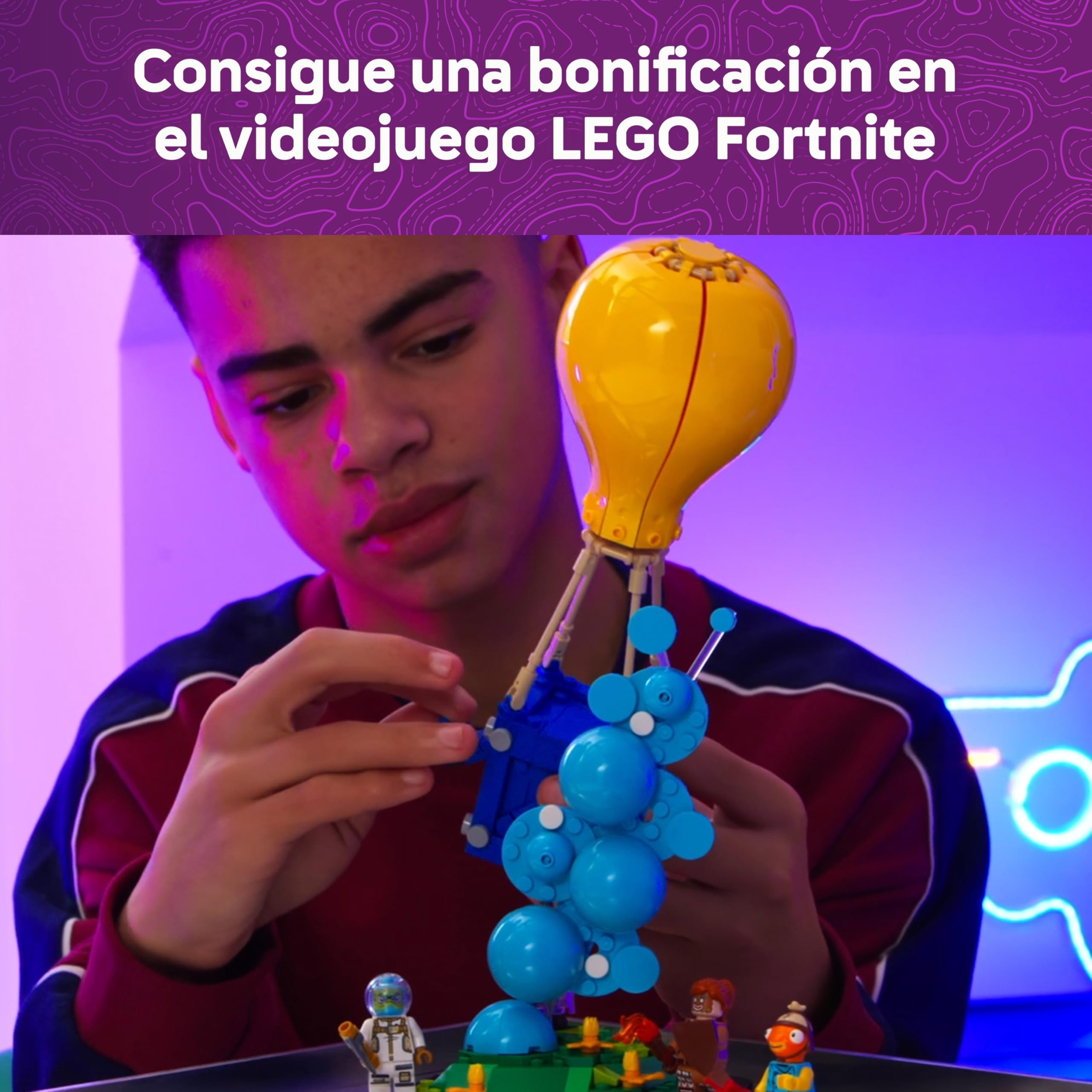 LEGO Fortnite Entrega de Suministros de Juguete – Minifiguras de Palito de Pescado, Leviatán y Artillera de Jengibre con Accesorios – Decoración Gamer – Regalo para Niños y NIñas de 10+ Años – 77080