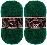 Vista 84 de JubileeYarn Mohair Elixir Yarn - 50g/ovillo Mezcla de lana para bebé - Azul Laguna - 4 ovillos