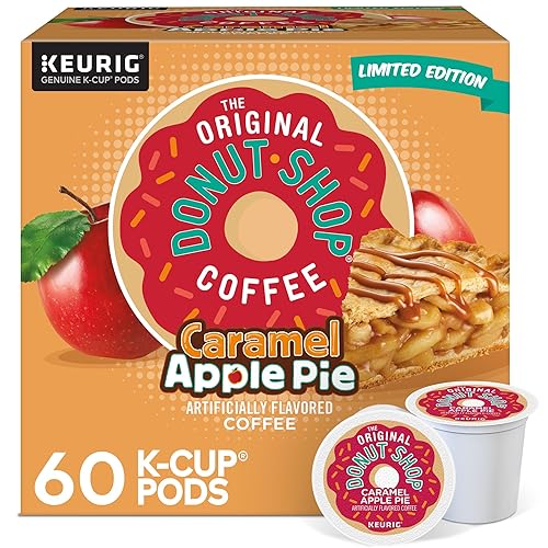 The Original Donut Shop Café Caramel Apple Pie, Keurig K-Cup, tostado ligero, 60 unidades (6 paquetes de 10)
