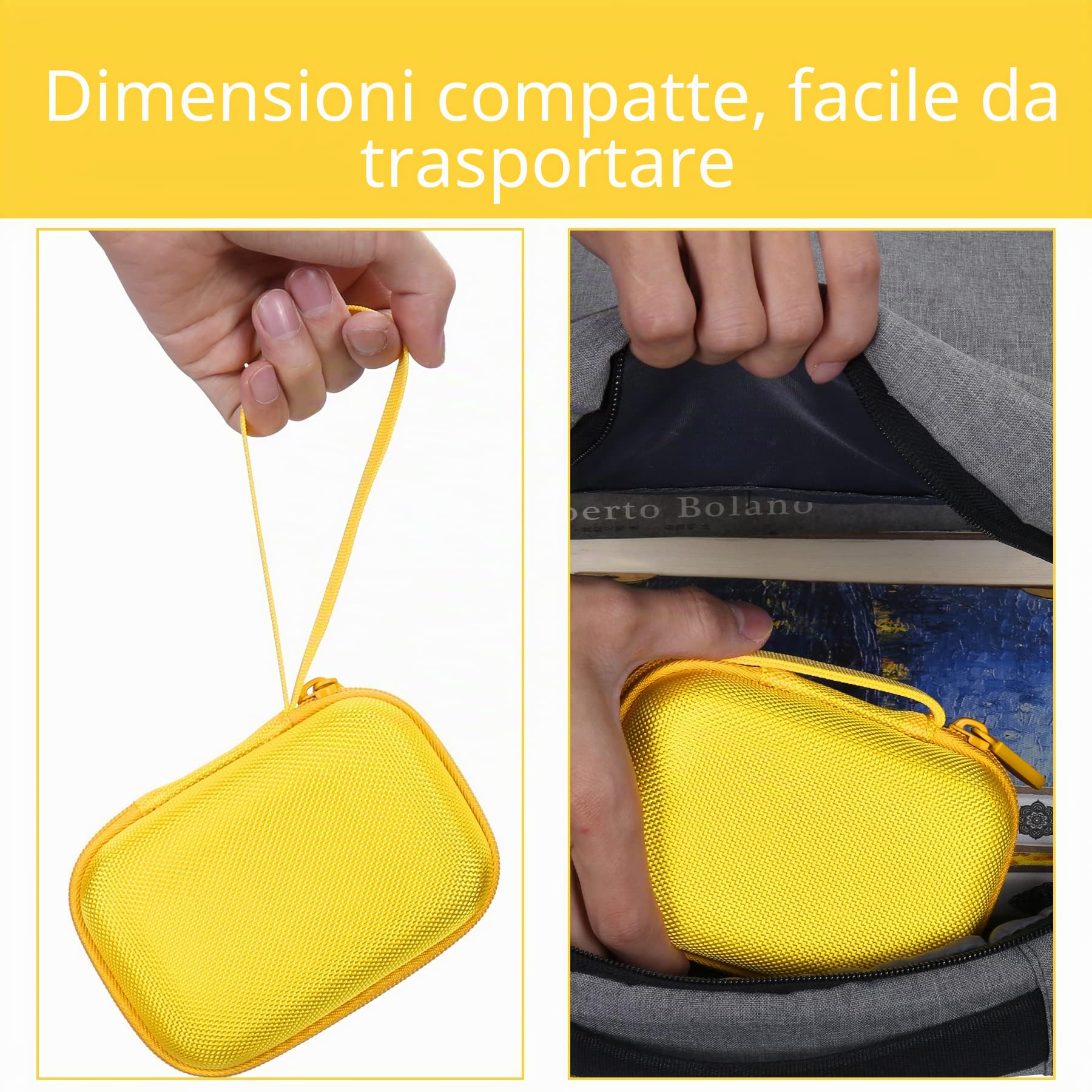 Aenllosi Custodia Rigida da Viaggio Compatibile con la Kodak PIXPRO WPZ2 Fotocamera Digitale, Custodia Protettiva per Kodak Fotocamera Compatta(Giallo, Solo Custodia)
