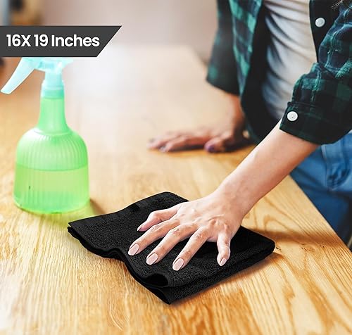 Miniatura 8 de Utopia- Toallas de limpieza paquete de 12 toallas para cocina y bar 16 x 19 pulgadas 100   algodón súper absorbente toallas de limpieza