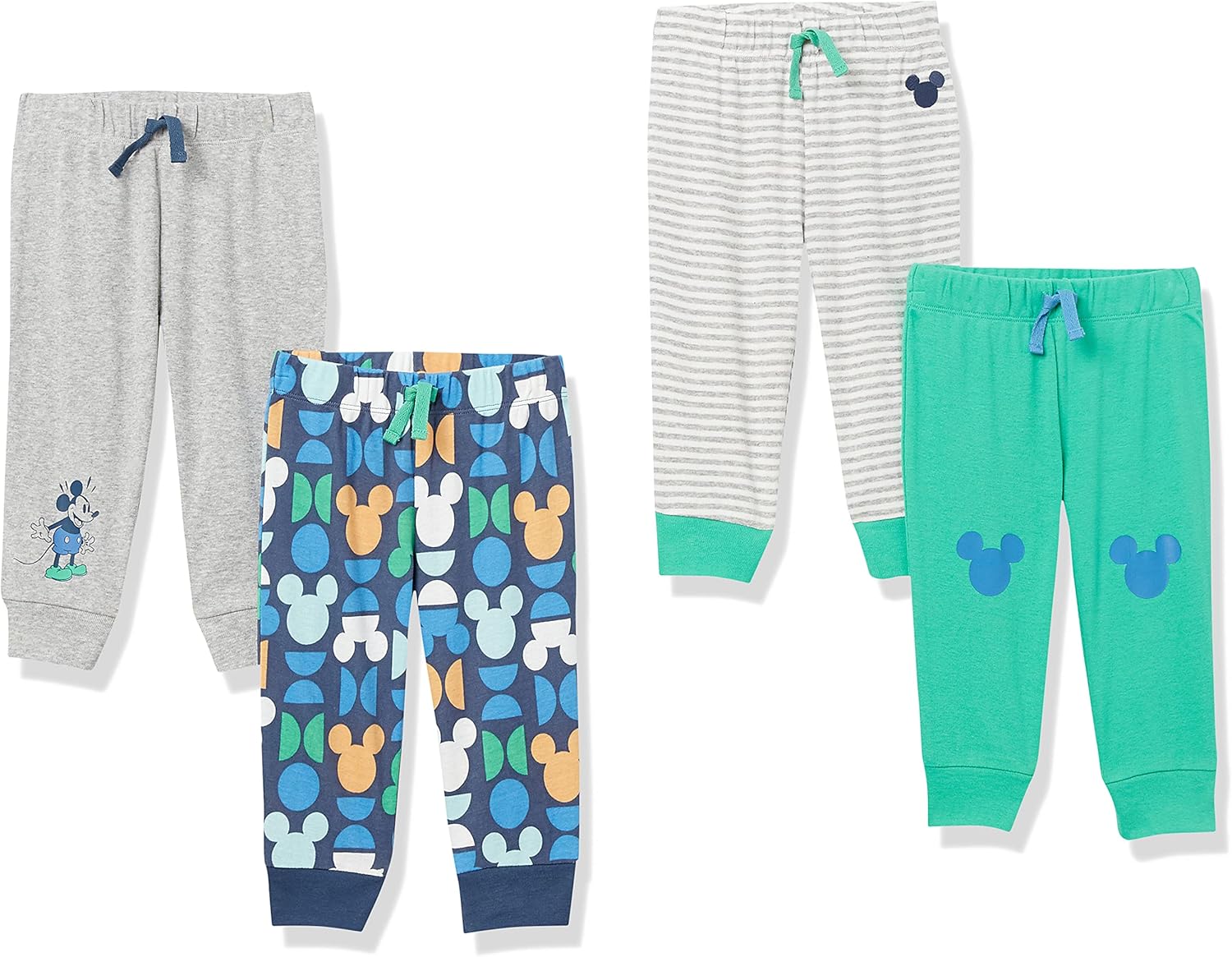 Amazon Essentials Disney | Marvel | Star Wars Baby Boys’ Pants, Pack of 4