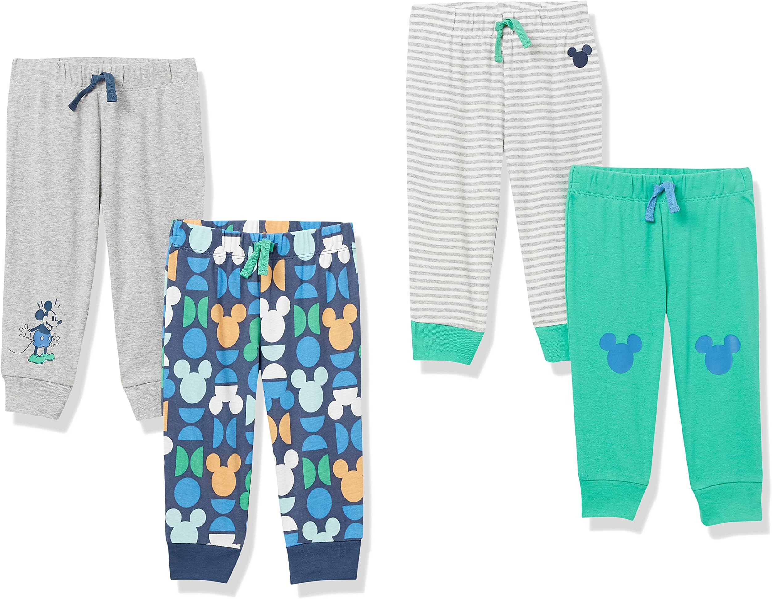 Amazon Essentials Disney | Marvel | Star Wars Baby Boys' Pants, Pack of 4