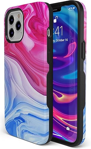 Miniatura 3 de Casely Funda para iPhone 11 Pro Max  Funda de remolino de mármol de tierra y mar