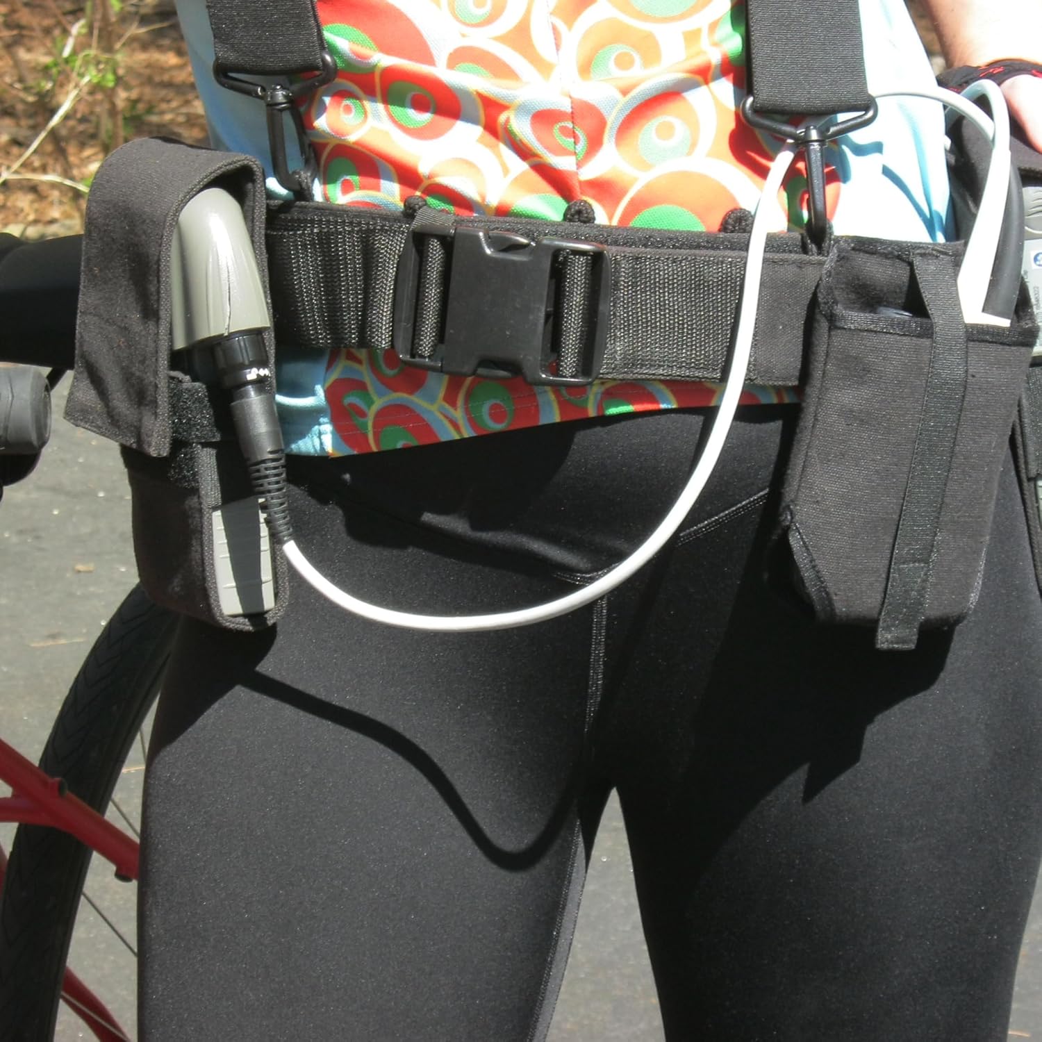 LVAD Harness Belt for HeartMate Adjustable Support Belt with 3 Secure Pouches for Controller & Batteries Heavy-Duty Material - Image 2