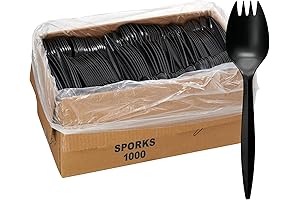 Plastic Sporks 1000 Count Disposable Cutlery