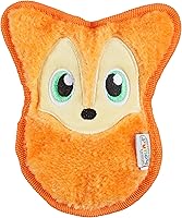 Outward Hound Durablez Minis Fox Squeaky Plush Dog Toy - No Stuffing, Tough K-9 TUFF GUARD, Jumbo Squeaker for Puppies & Small Dogs, 6.3"