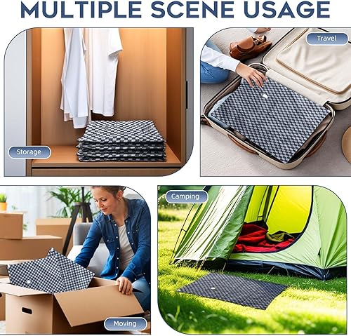 Miniatura 6 de Bolsas de sellado al vacío para ropa de viaje con bomba inalámbrica, bolsa organizadora de almacenamiento al vacío para equipaje, bolsas de embalaje