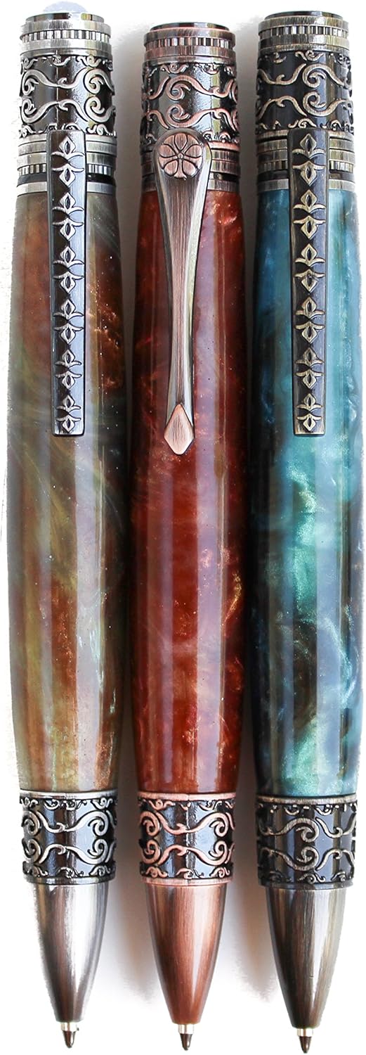 Ornate Pearl Pen Kit (3-Pack, Mix)
