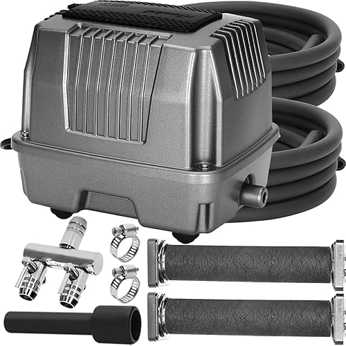 Aireador de estanque Bomba de aire de tanque séptico Sistema de aireación de estanque de peces Koi premium Profundidad aplicable de 0 a 8 pies