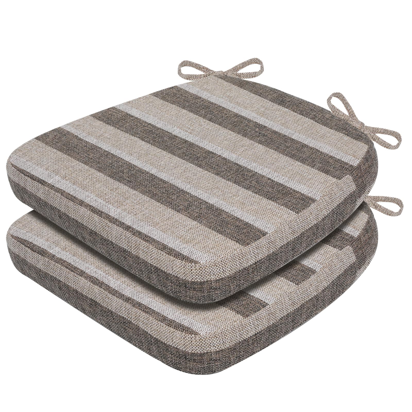 AAAAAcessories Chair Cushions for Dining Chairs, 17 x 16 x 2 in, Set of 2