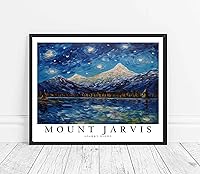 Vista 23 de Blanca Peak - Póster impreso de noche estrellada, arte de pared de montaña Blanca Peak, decoración de arte para dormitorio, obra de arte de cumbre