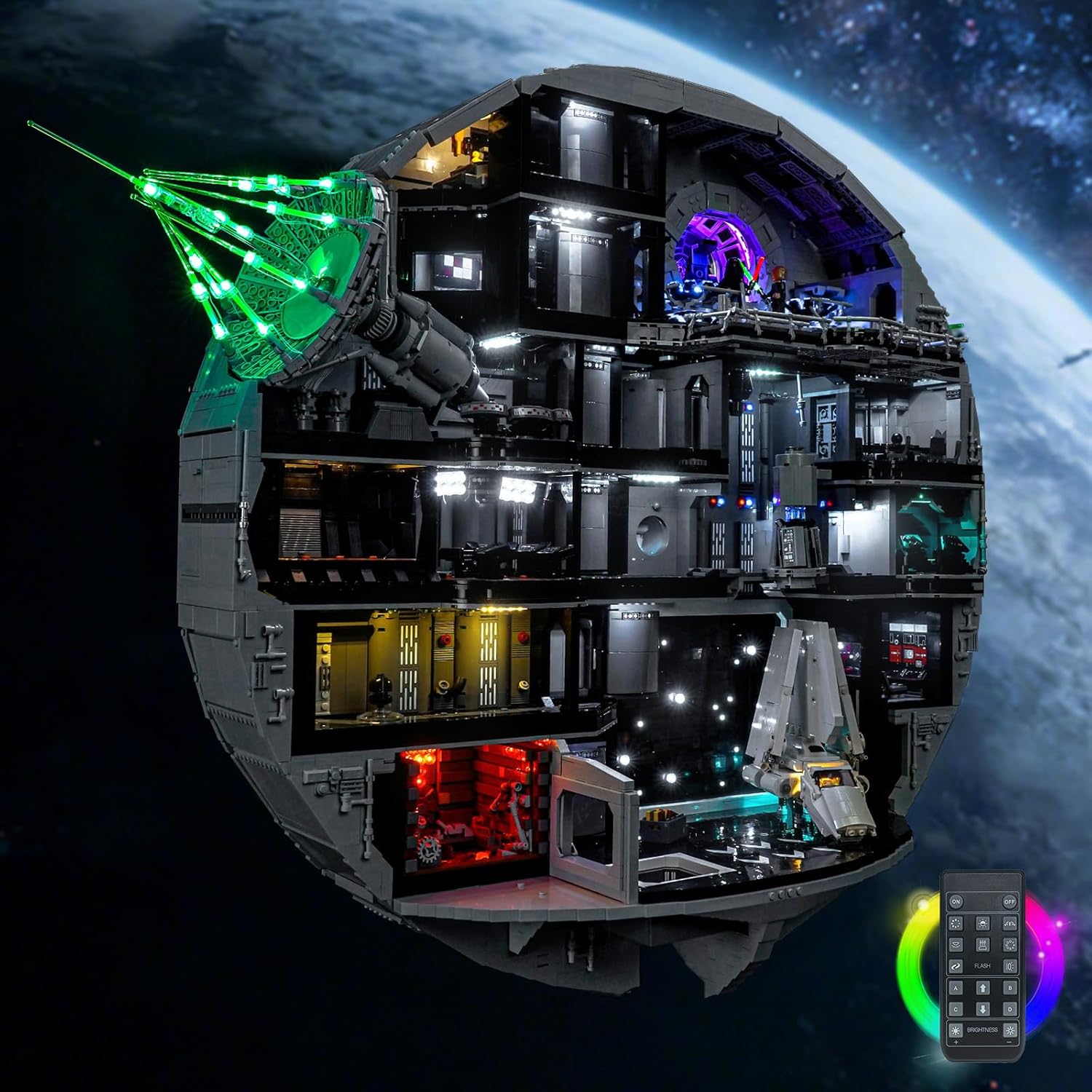 LED Lighting Compatible with LEGO Death Star 75419 - JUST Lights,Light Kit Compatible with LEGO 75419 Death Star,NOT Included The Model Set
