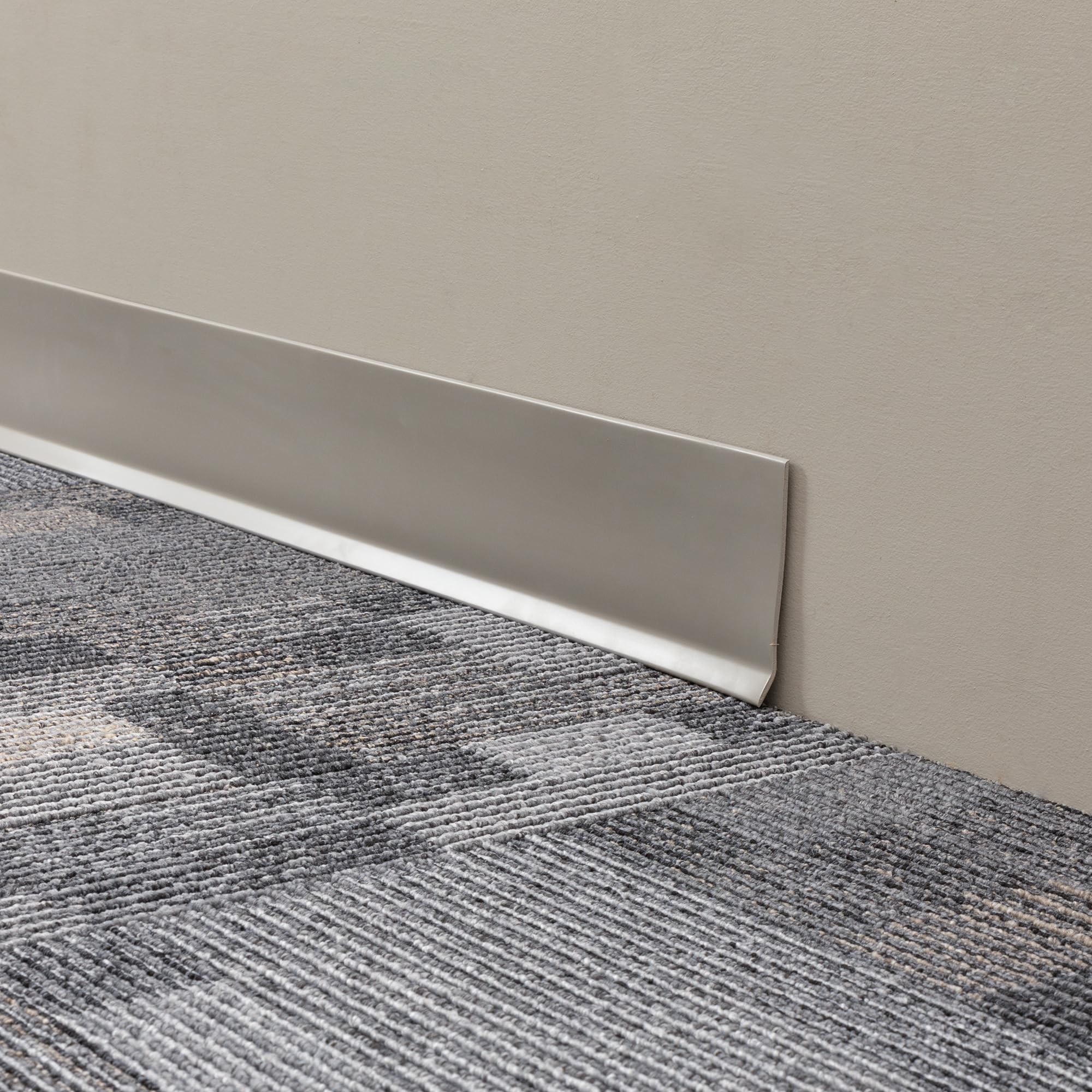 Mohawk Vinyl Cove Wall Base Molding Trim in Aircraft Carrier 4”W x 120’ L roll; one roll per Carton