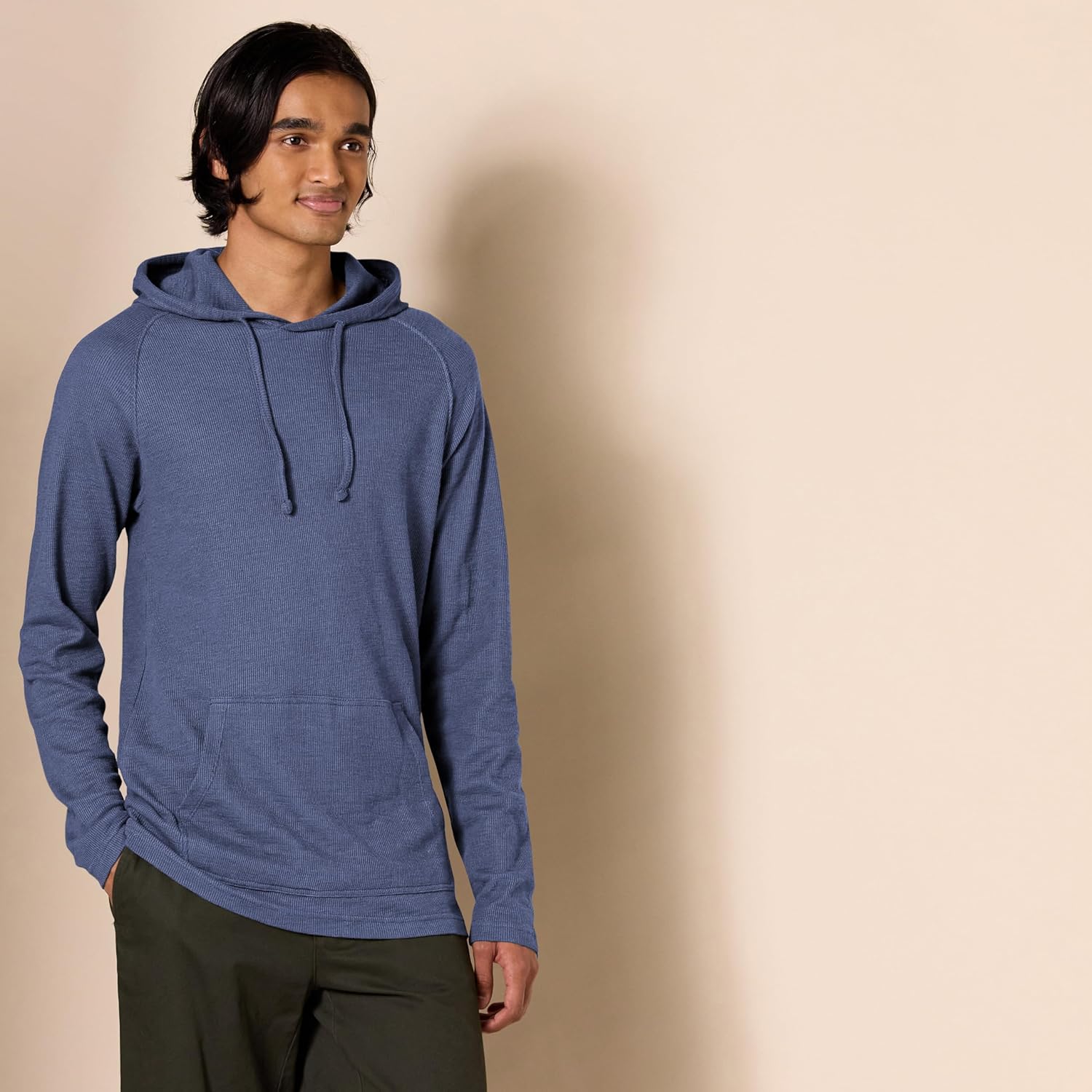 Amazon Essentials Men's Pullover Hoodie, Long-Sleeve Slub Thermal (Previously GoodThreads) - Image 3