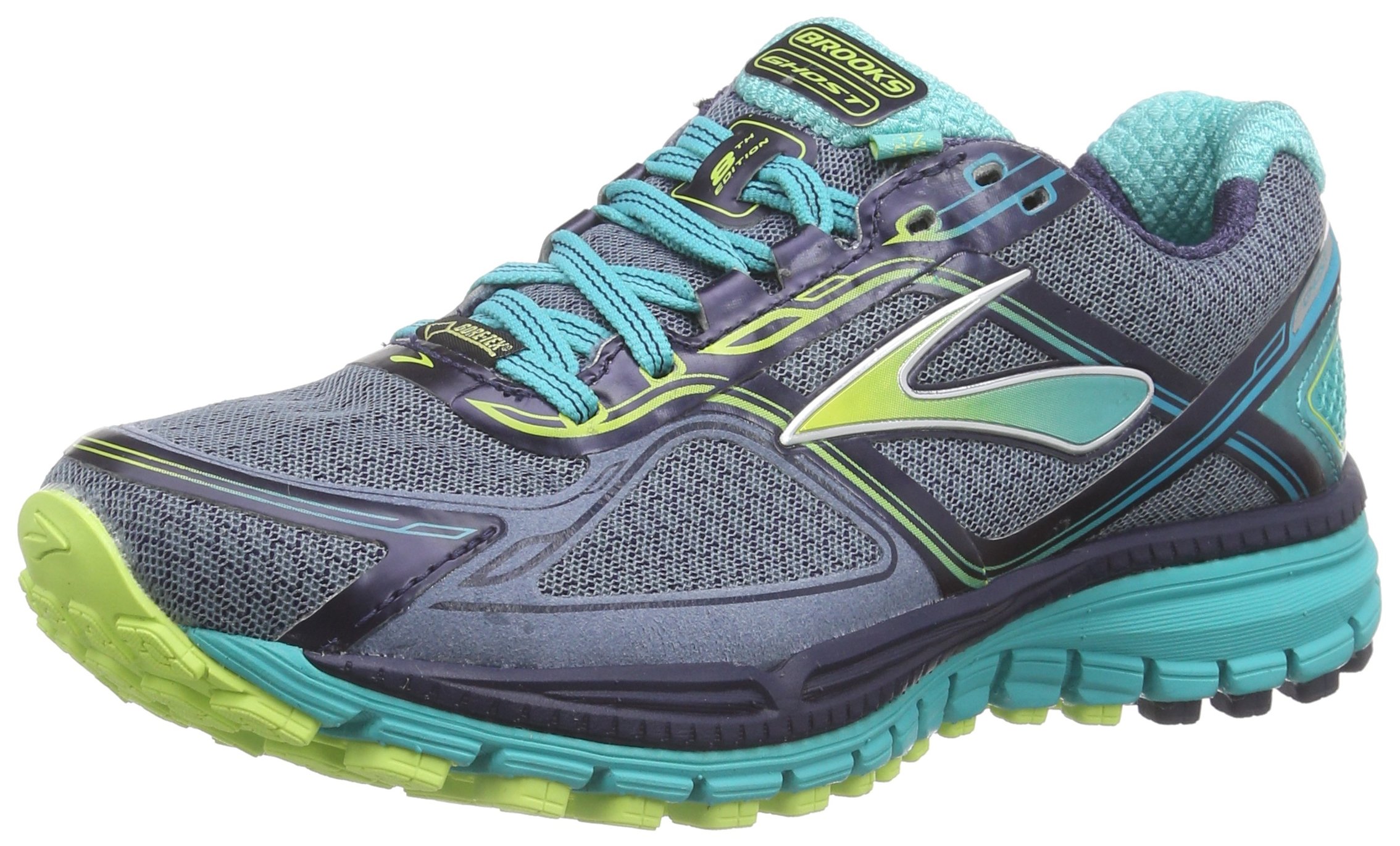 Brooks Womens Ghost Gtx Storm Sharp Green Ceramic Athletic