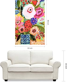 絵画 flk041225 Amazon.com: FLFK Door Mural - Peel and Stick Decals, Removable