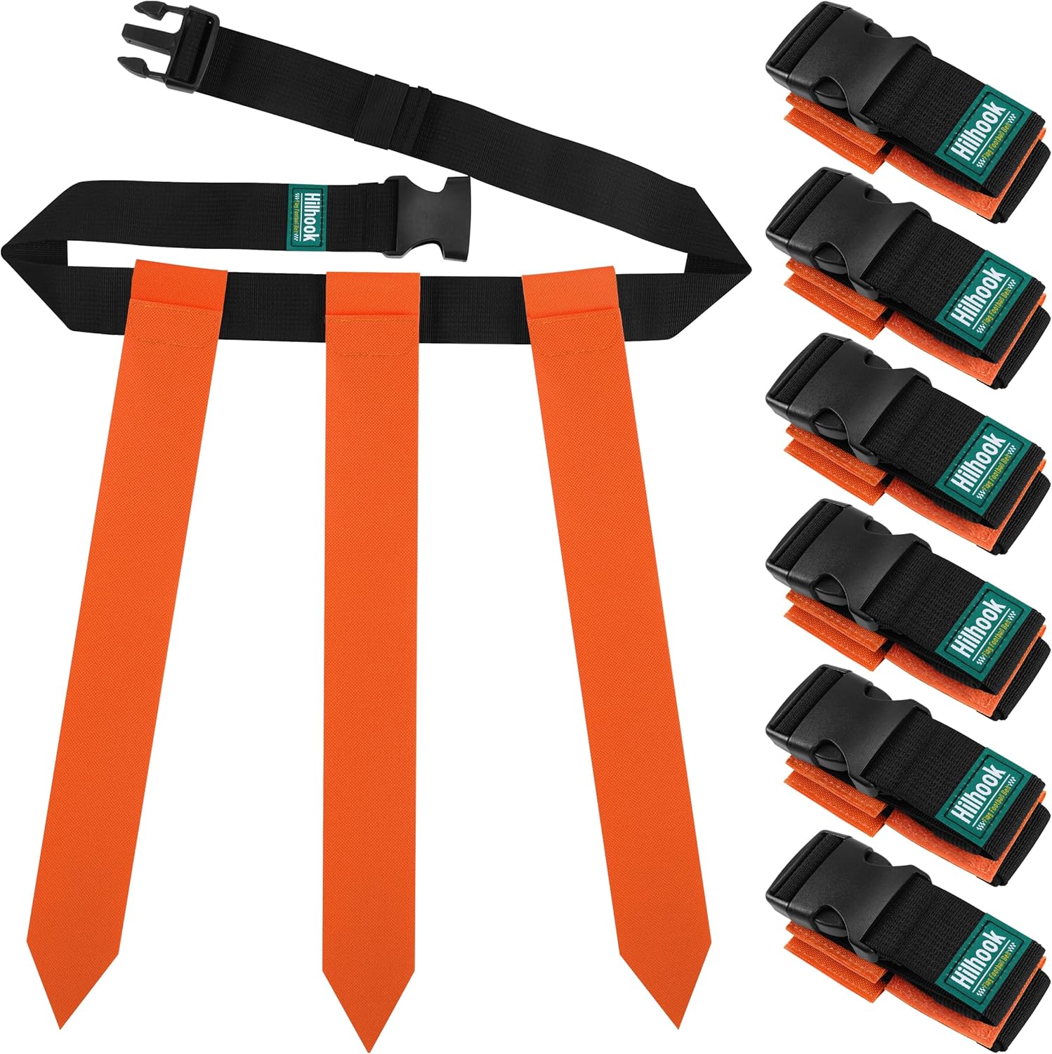 Flag Football Belts for Youth, Kids and Adults Sport Team Building and Competition Training