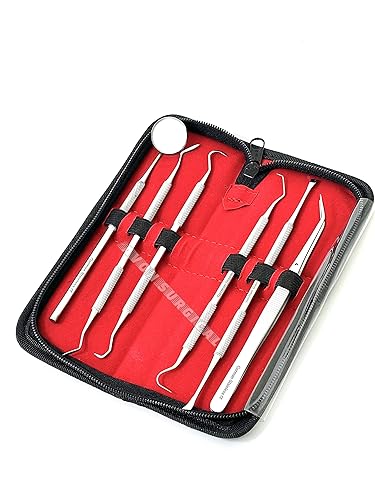 Miniatura 3 de Herramientas alemanas-dentales, removedor de placa para dientes, kit de limpieza de higiene dental, raspador de dientes, limpiador de sarro de