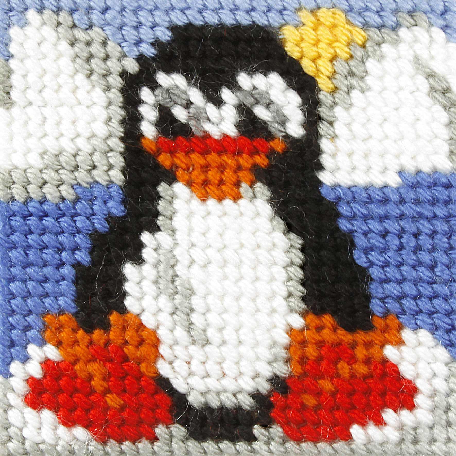 EMB KIT Penguin - Needlepoint Kit: My First Embroidery: Mini: Penguin - Orchidea