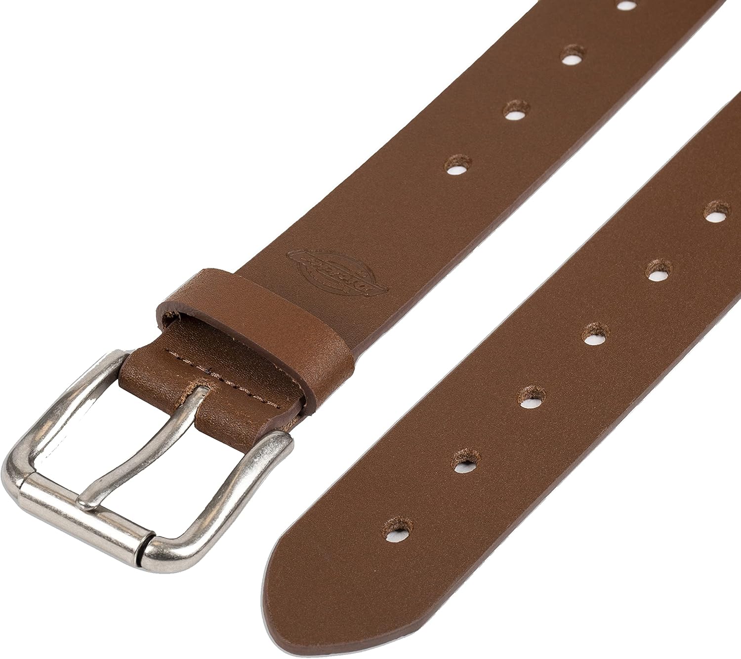 Dickies womens Fully Adjustable Perforated Casual Jean Workwear Belt With Roller Bar Buckle - Image 4