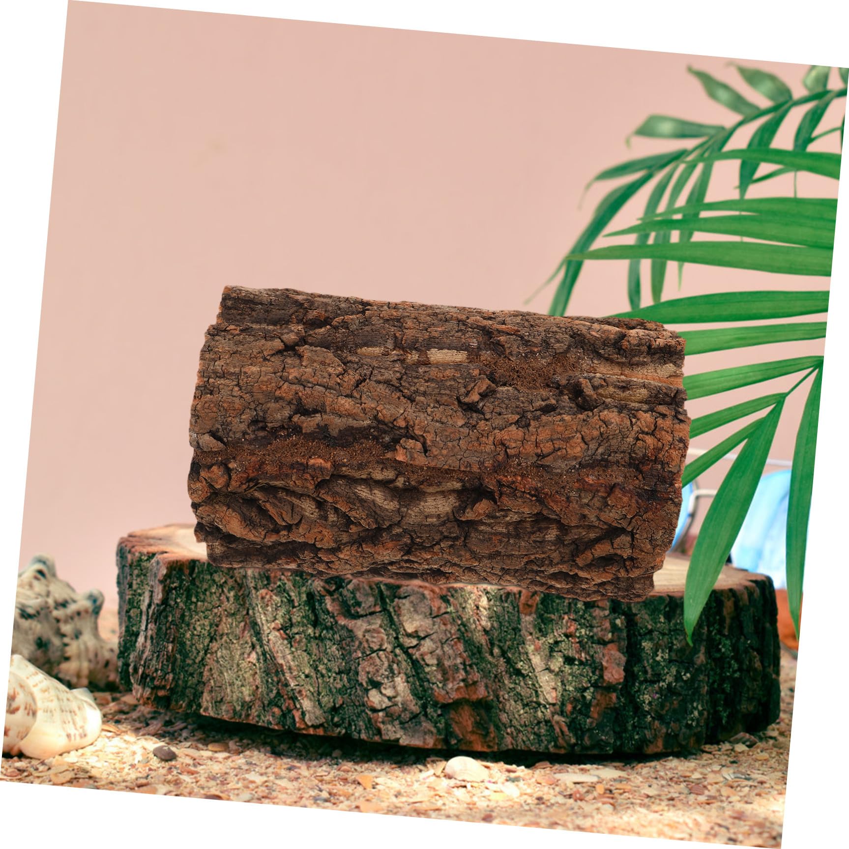 Naturalny Korowy Schron dla Gadów Drewniany Pień z Otworem Wilgotne Kryjówka Bezpieczne Schronienie dla Gekona Żółwia i Żaby Dekoracja Terrarium Rainforest
