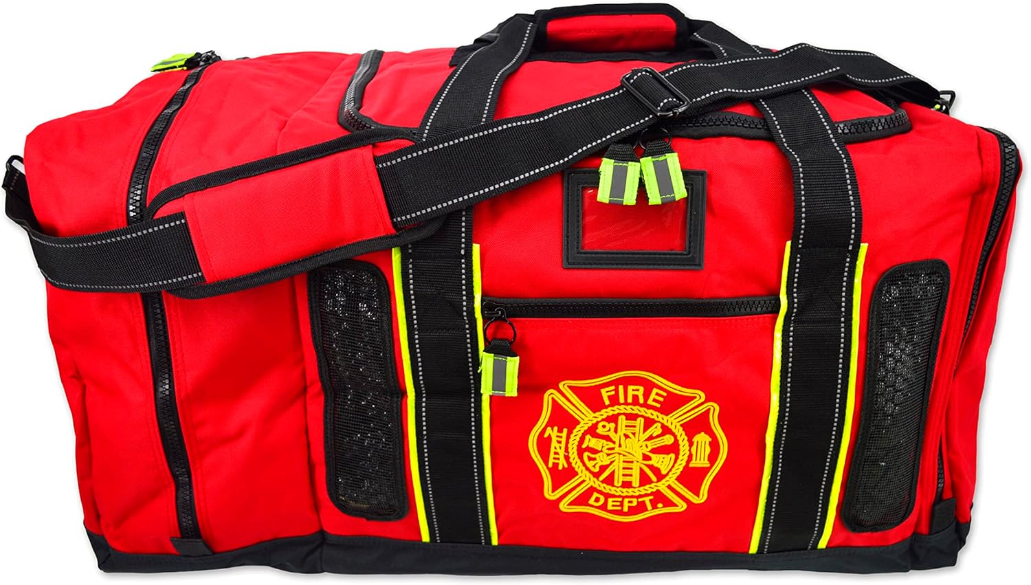 Newly Redesigned Lightning X Firefighter Fireman Quad-Vent Turnout Gear Bag w/Helmet Compartment, Mesh Vents & Maltese Cross for First Responder (Pink) : Automotive