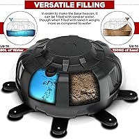 Vista 6 de RDX Saco de boxeo independiente XXL de 330 libras con funda y guantes – Juego de sacos de boxeo de pedestal pesado para adultos de 72 pulgadas – 17